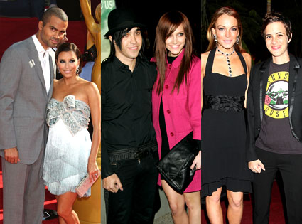 Eva Longoria, Tony Parker, Ashlee Simpson, Pete Wentz, Lindsay Lohan, Samantha Ronson Eva Longoria, Tony Parker, Ashlee Simpson, Pete Wentz, Lindsay Lohan, Samantha Ronson